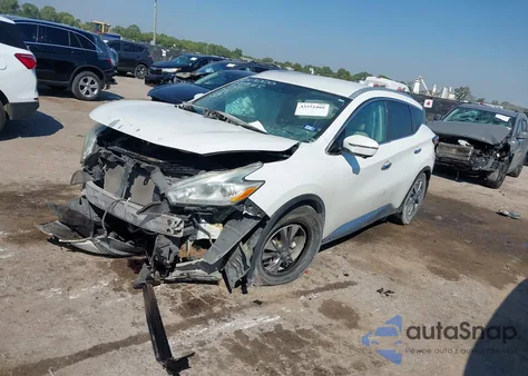 2016 Nissan Murano Sl из США, поврежденный, VIN 5N1AZ2MG8GN161685